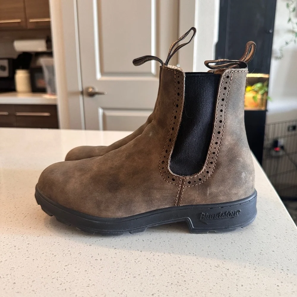 Blundstone Rustic Brown Leather Boots - Picture 4 of 6